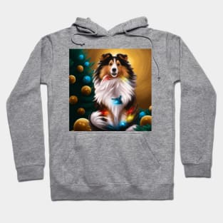 Cute Sheltie Drawing Hoodie